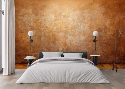 Background studio portrait backdrops brown canvas background on the wall and on the floor Dramatic Wall mural