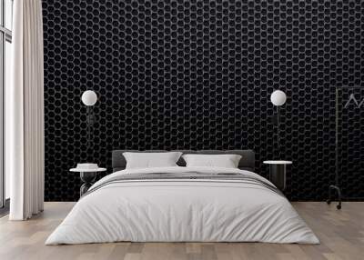 black metal grid Wall mural