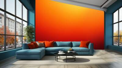 Blurred orange and red gradient abstract background Wall mural