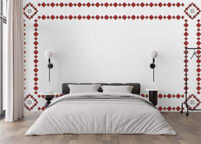 Vector illustration with romanian traditional pattern Wall mural