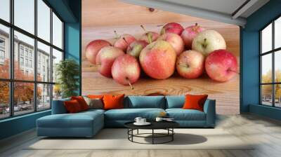 Apples on table Wall mural