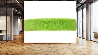 Green training headband isolated on white Wall mural