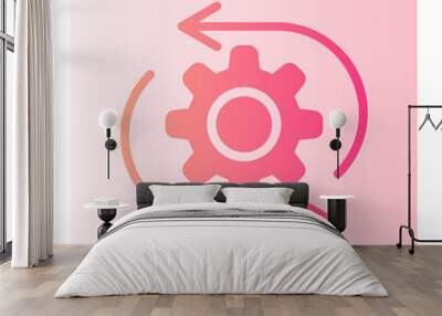 digital asset management gradient icon Wall mural