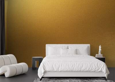 golden shiny gradient background. golden paper with metallic effect. Wall mural