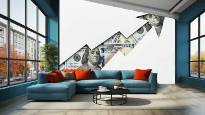 growth of dollar rate growing up Wall mural