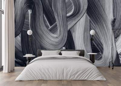 grunge dark brush stroke Wall mural