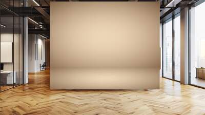 abstract background. the studio space is empty. with a smooth and soft brown color Wall mural