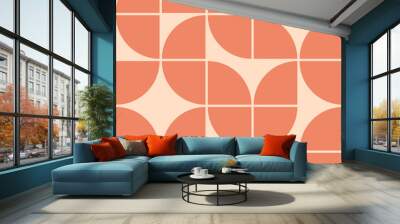 Mid century modern pattern. Vector illustration Wall mural