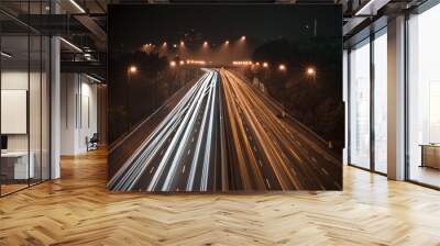 Highway time lapse Wall mural