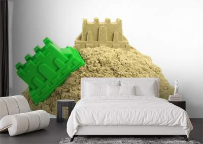 Kinetic Sand For Children Creativity, Bucket And Castle Mold Iso Wall mural