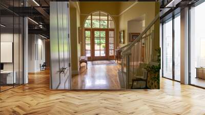 Real estate photos of a new house with an ocean view in Crescent Beach, British Columbia, Canada. Wall mural