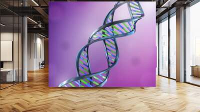 DNA Strands - Simple and dual helix Wall mural