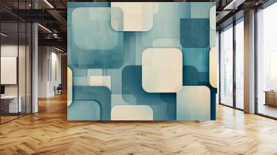 Modern Graphic Pattern Banner for Corporate Branding Generative AI Wall mural