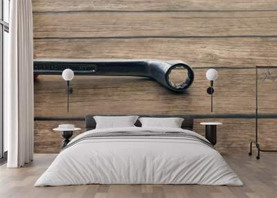 old silver metal wrench Wall mural