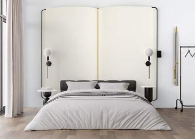 open notebook and pen mockup Wall mural