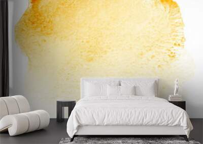 orange yellow watercolor stain Wall mural