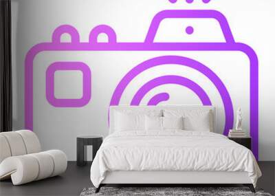 photo camera gradient icon Wall mural