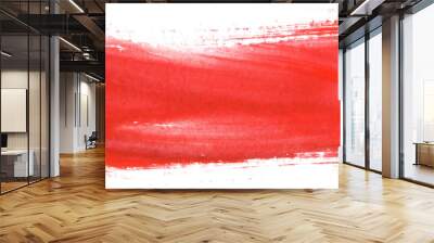 red watercolor stain background element texture Wall mural