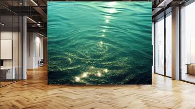 Sea lake water background texture water surface Wall mural