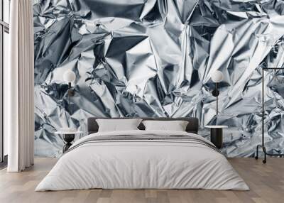 silver foil background Wall mural