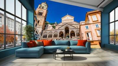 Cathedral of St Andrea in Amalfi. Italy Wall mural