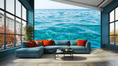 Tropical ocean beach water background Wall mural