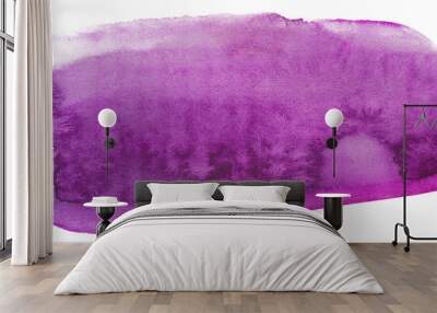 violet purple watercolor stain element rectangular with texture Wall mural