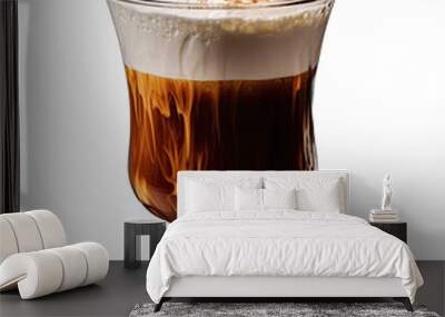 Warm Delights: A Collection of Cozy Winter Drins on Transparent Background Wall mural