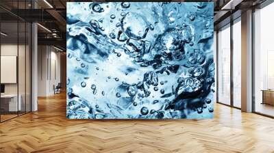 Water wave with bubbles Wall mural