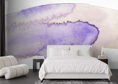 Watercolor background texture rectangle purple light paint on paper grunge Wall mural