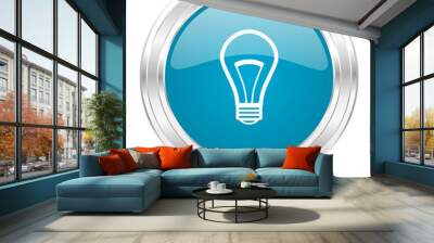 bulb icon Wall mural