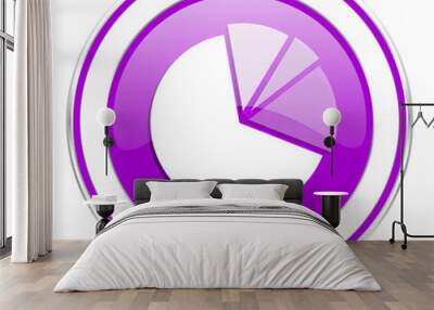 diagram violet icon graph symbol Wall mural