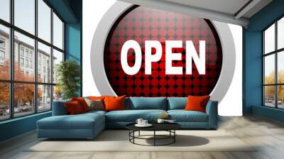 open glossy icon Wall mural