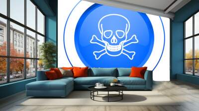 skull icon death sign Wall mural