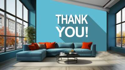 thank you flat icon Wall mural