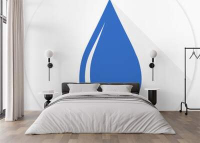 water drop flat design modern icon Wall mural