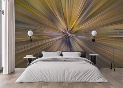 Dark brown and yellow motion blur Wall mural