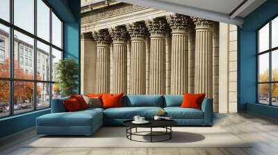 the bank of england stone pillars Wall mural