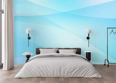 Abstract blue graphic background Wall mural