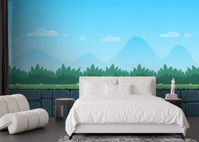 Cartoon Game Background Wall mural