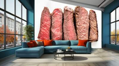 Beef steak: degrees of doneness Wall mural