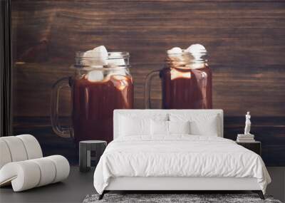 Jars of hot chocolate Wall mural