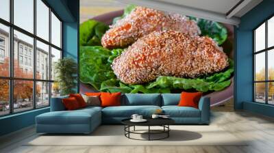 Sesame Crusted Salmon Wall mural