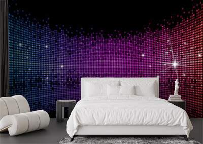 disco neon lights Wall mural