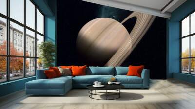 Space illustration of Saturn Wall mural