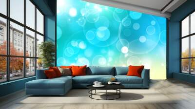 Summer Bokeh Lights Wall mural