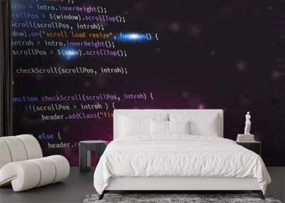 web developing website javascript banner Wall mural