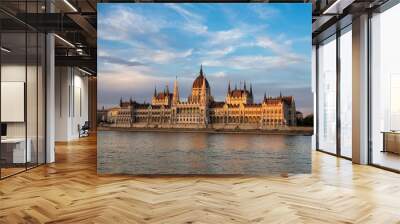 Hungarian Parliament on the Danube, Budapest Wall mural