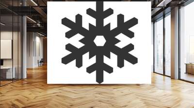 snowflake icon isolated on a white background. vector illustration. Wall mural