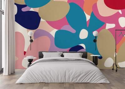 Abstract Flowers  Wall mural